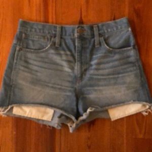 Made well cutoff jean shorts size 29